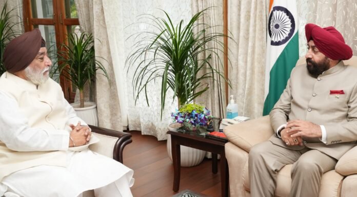 Uttarakhand:-हेमकुंड साहिब मैनेजमेंट ट्रस्ट के अध्यक्ष नरेंद्रजीत सिंह बिंद्रा ने राज्यपाल से की शिष्टाचार भेंट