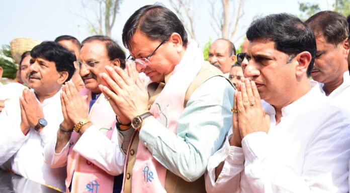 Muzaffarnagar:-सीएम धामी ने शहीद स्थल रामपुर तिराहा में राज्य आंदोलनकारी शहीदों को दी श्रद्धांजलि कहा-रामपुर तिराहा स्मारक पर लगेगी सात बलिदानियों की प्रतिमाएं