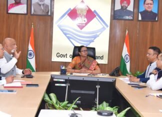 38th National Games:-मुख्य सचिव राधा रतूड़ी ने ली अधिकारियों के साथ बैठक कहा-राज्य में राष्ट्रीय खेलों का आयोजन स्वर्णिम अवसर व चुनौती