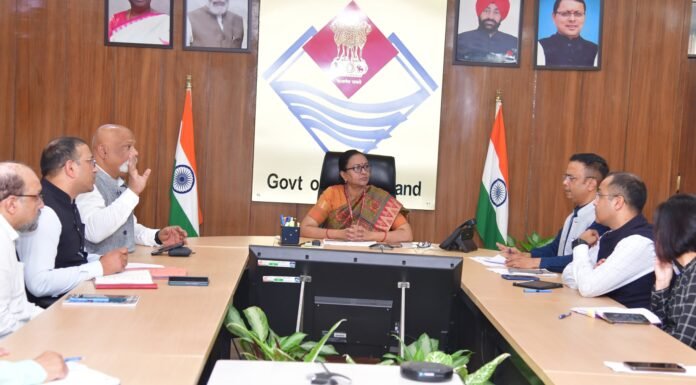 38th National Games:-मुख्य सचिव राधा रतूड़ी ने ली अधिकारियों के साथ बैठक कहा-राज्य में राष्ट्रीय खेलों का आयोजन स्वर्णिम अवसर व चुनौती