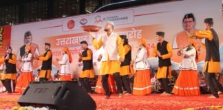 New Delhi:-मुख्यमंत्री पुष्कर धामी ने प्रगति मैदान में आयोजित 43वाँ भारत अंतरराष्ट्रीय व्यापार मेले में आयोजित उत्तराखण्ड दिवस समारोह में किया प्रतिभाग