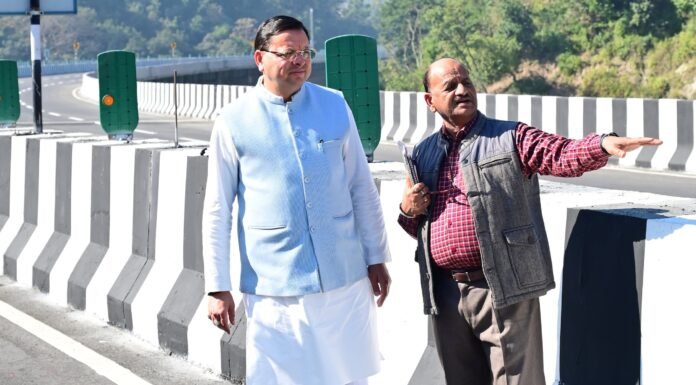 Uttarakhand:-दिल्ली-देहरादून एक्सप्रेस वे निर्माण कार्यों सीएम धामी ने किया स्थलीय निरीक्षण,महज ढाई घंटे में तय होगा दिल्ली से देहरादून का सफर