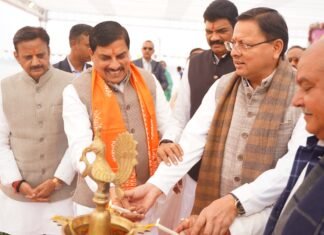 Madhya Pradesh:-लाखा बंजारा लेक रिजुवनेशन एण्ड लेक फ्रन्ट डेवलेपमेंट प्रोजेक्ट लोकार्पण में शामिल हुए सीएम धामी