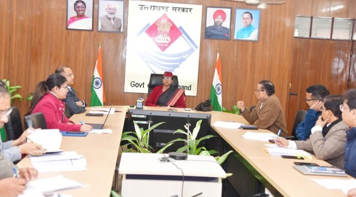 Uttarakhand:-मुख्य सचिव का निर्देश-जल आपूर्ति योजनाओं के सोशल ऑडिट में स्थानीय महिलाओं की भागीदारी जरूरी