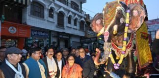 Kotdwar:-श्री सिद्धबली बाबा का वार्षिक अनुष्ठान महोत्सव प्रारंभ,विधानसभा अध्यक्ष ऋतु खण्डूडी भूषण शोभायात्रा में हुई शामिल