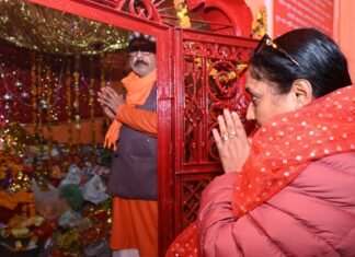 Chamoli:-विधानसभा अध्यक्ष ने माँ उफरांई देवी मंदिर में किया पूजा-अर्चना,मा नंदा देवी मंदिर में लिया आशीर्वाद
