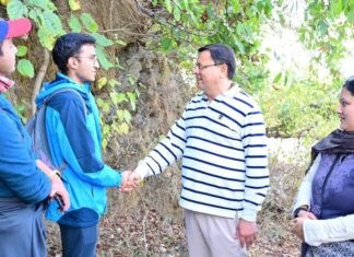 Uttarakhand:-मुख्यमंत्री पुष्कर धामी ने किया देहरादून-मसूरी ट्रैक मार्ग का पैदल निरीक्षण