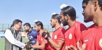 National Games Uttarakhand:-मुख्यमंत्री पुष्कर सिंह धामी ने वन्दना कटारिया स्पोर्ट्स स्टेडियम पहुंचकर 38वें राष्ट्रीय खेलों के अन्तर्गत आयोजित कुश्ती तथा हॉकी प्रतियोगिता का किया शुभारंभ किया