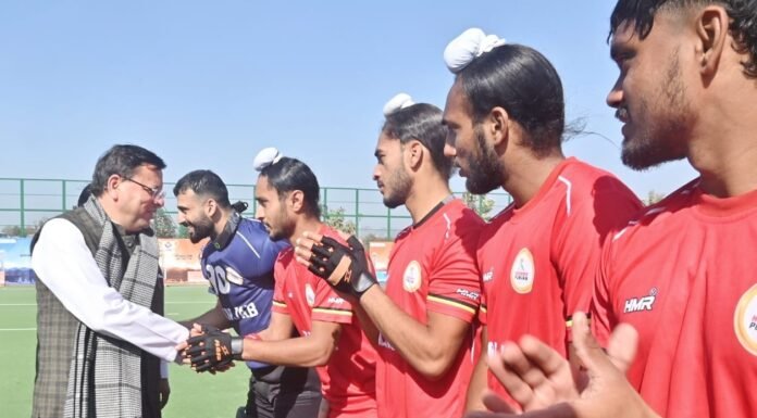 National Games Uttarakhand:-मुख्यमंत्री पुष्कर सिंह धामी ने वन्दना कटारिया स्पोर्ट्स स्टेडियम पहुंचकर 38वें राष्ट्रीय खेलों के अन्तर्गत आयोजित कुश्ती तथा हॉकी प्रतियोगिता का किया शुभारंभ किया