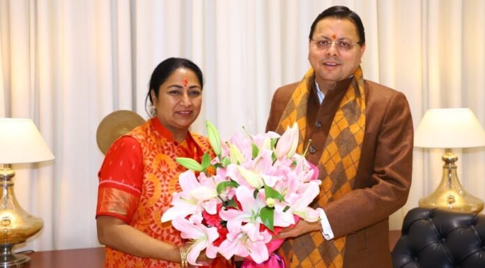 New Delhi:-मुख्यमंत्री पुष्कर सिंह धामी ने दिल्ली में नवनिर्वाचित मुख्यमंत्री रेखा गुप्ता से भेंट कर उन्हें नई जिम्मेदारी के लिए दी बधाई एवं उज्ज्वल कार्यकाल हेतु शुभकामनाएं