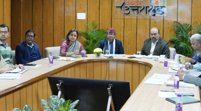 Uttarakhand:-मुख्य सचिव राधा रतूड़ी ने 7वें कॉमन रिव्यू मिशन की बैठक में किया प्रतिभाग,विभिन्न विभागों से राज्य की विशेष परिस्थितियों के अनुरूप वर्तमान में संचालित योजनाओं में आवश्यक बदलावों के सम्बन्ध में मांगे सुझाव