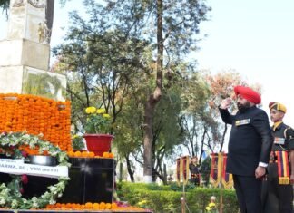 Uttarakhand:-राज्यपाल लेफ्टिनेंट जनरल गुरमीत सिंह ने देहरादून में 14 डोगरा बटालियन के प्लेटिनम जुबली समारोह में किया प्रतिभाग