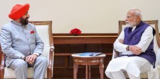 New Delhi:-राज्यपाल लेफ्टिनेंट जनरल गुरमीत सिंह दिल्ली दौरे पर,पीएम नरेंद्र मोदी एवं केंद्रीय मंत्री हरदीप सिंह पुरी से की शिष्टाचार भेंट