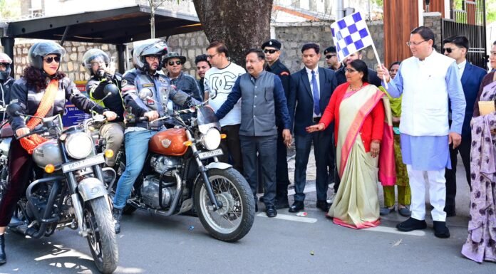 Uttarakhand:-आदर्श औद्योगिक स्वायत्तता सहकारिता समिति डोईवाला के तत्वाधान में ड्रग्स मुक्त उत्तराखंड को लेकर बाइक रैली को सीएम धाम ने हरी झंडी दिखाकर किया रवाना
