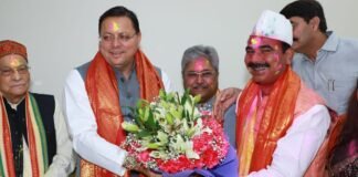 Holi 2025:-दिल्ली में राज्य मंत्री अजय टम्टा के आवास पर आयोजित होली मिलन समारोह में शामिल हुए सीएम धामी,प्रदेशवासियों को दी होली की शुभकामनाएं कहा-प्रेमसौहार्द और एकता का प्रतीक है होली का पर्व