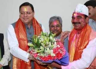 Holi 2025:-दिल्ली में राज्य मंत्री अजय टम्टा के आवास पर आयोजित होली मिलन समारोह में शामिल हुए सीएम धामी,प्रदेशवासियों को दी होली की शुभकामनाएं कहा-प्रेमसौहार्द और एकता का प्रतीक है होली का पर्व