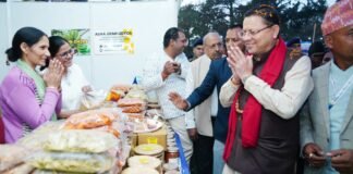 Dehradun:-मुख्यमंत्री पुष्कर धामी ने कंचनपुर उद्योग वाणिज्य संघ द्वारा आयोजित इण्डो नेपाल अंतर्राष्ट्रीय व्यापार मेला तथा पर्यटन महोत्सव में किया प्रतिभाग