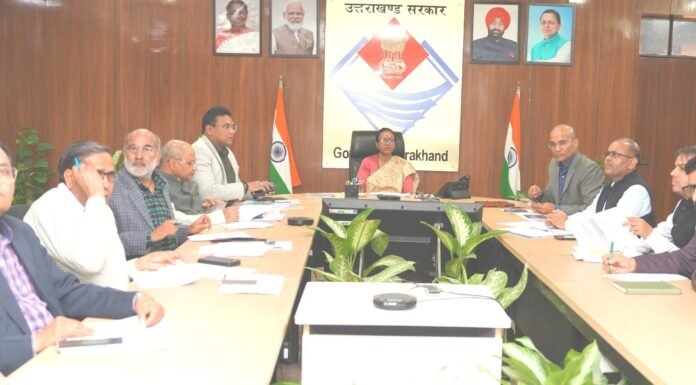 Uttarakhand:-मुख्य सचिव राधा रतूड़ी ने ईएफसी में विभिन्न प्रस्तावों को किया अनुमोदन
