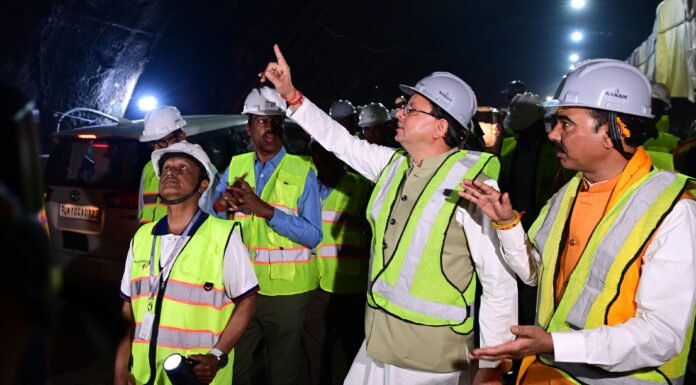 Uttarkashi Silkyara Tunnel:-सीएम धामी ने सिलक्यारा सुरंग के ब्रेकथ्रू कार्यक्रम में किया प्रतिभाग,मुख्यमंत्री की मौजूदगी में सिलक्यारा टनल हुई ब्रेकथ्रू