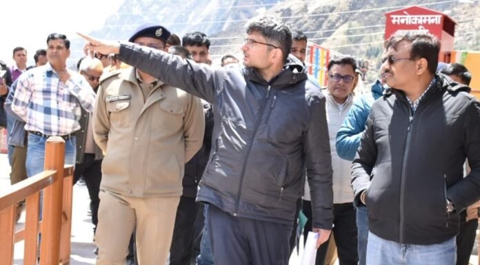 Badrinath Yatra 2025:-मुख्य सचिव आनन्द बर्द्धन ने बद्रीनाथ धाम में मास्टर प्लान के कार्यों का किया निरीक्षण,यात्रा व्यवस्थाओं को व्यवस्थित करने के दिए निर्देश