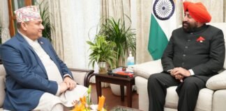 UTTARAKHAND:-सुदूर पश्चिम प्रांत,नेपाल के मुख्यमंत्री कमल बहादुर शाह के नेतृत्व में 10 सदस्यीय प्रतिनिधिमंडल ने राज्यपाल जनरल गुरमीत सिंह से की भेंट