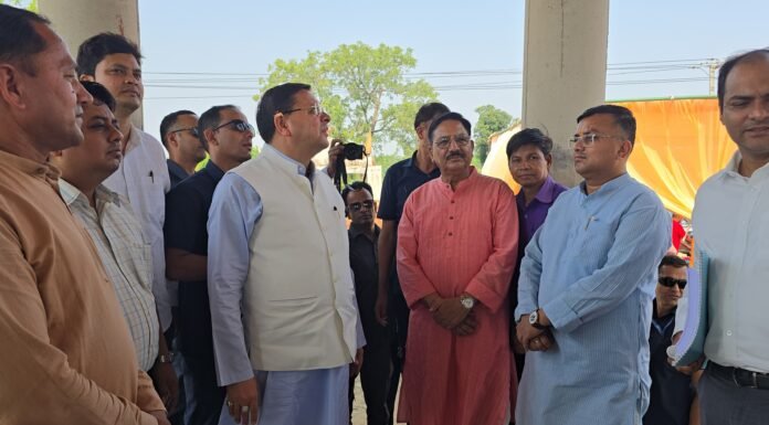 Khatima:-खटीमा में सीएम धामी ने किया 254 लाख की धनराशि से निर्माणाधीन मां पूर्णागिरी मंदिर का स्थलीय निरीक्षण