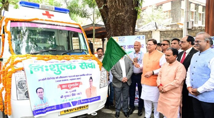 UTTARAKHAND:-मुख्यमंत्री पुष्कर धामी ने किया 5 मोबाइल मेडिकल यूनिट का शुभारम्भ,हरिद्वार,ऊधम सिंह नगर तथा टिहरी के सुदूरवर्ती क्षेत्रों में मिलेगी सेवा