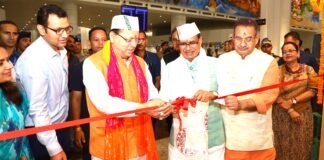 UTTARAKHAND:-केंद्रीय मंत्री शिवराज सिंह चौहान एवं सीएम धामी ने जौलीग्रांट एयरपोर्ट में हाउस ऑफ हिमालयाज के स्टोर का किया शुभारंभ