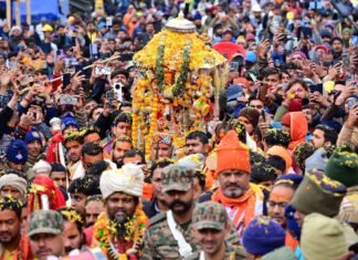 Chardham Yatra 2025:-भगवान केदारनाथ की पंचमुखी उत्सव डोली पहुंची श्री केदारनाथ धाम,2 मई को सुबह 7 बजे तक खुलेंगे भक्तों के लिए कपाट