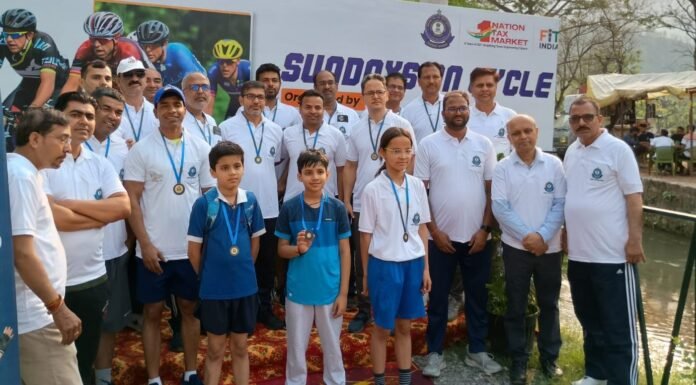Dehradun:-देश में जीएसटी के कार्यान्वयन के महत्व को बताने के उद्देश्य से केंद्रीय जीएसटी आयुक्तालय ने किया साइकिल मैराथन का आयोजन