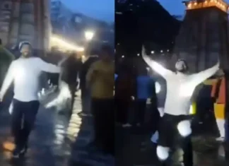 Kedarnath yatra 2025:-केदारनाथ धाम में नाच गाना कर धाम की मर्यादा भंग करने वालों के खिलाफ अभियोग पंजीकृत,कपाट खुलने के पूर्व की है वीडियो