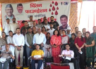 UTTARAKHAND:-चिंतन फाउंडेशन द्वारा आयोजित स्वैच्छिक रक्तदान शिविर में पहुंचे हरिद्वार सांसद त्रिवेंद्र रावत कहा-युवाओं की सक्रिय भागीदारी समाज में सकारात्मक ऊर्जा और मानवता का करती है संचार