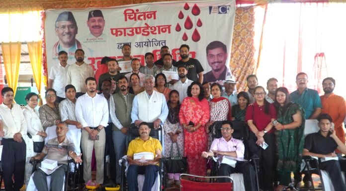 UTTARAKHAND:-चिंतन फाउंडेशन द्वारा आयोजित स्वैच्छिक रक्तदान शिविर में पहुंचे हरिद्वार सांसद त्रिवेंद्र रावत कहा-युवाओं की सक्रिय भागीदारी समाज में सकारात्मक ऊर्जा और मानवता का करती है संचार