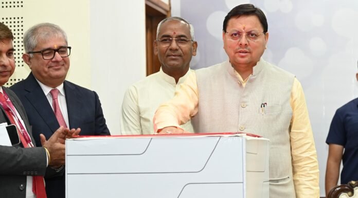 Dehradun:-मुख्यमंत्री पुष्कर सिंह धामी ने गुप्तकाशी एवं ज्योर्तिमठ में एक्सिस बैंक की नई शाखाओं का किया वर्चुअल शुभारंभ