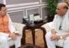CM Dhami Delhi Visit:-केंद्रीय रक्षा मंत्री राजनाथ सिंह से सीएम धामी ने की भेंट,राज्य से जुड़े महत्वपूर्ण विषयों पर की चर्चा