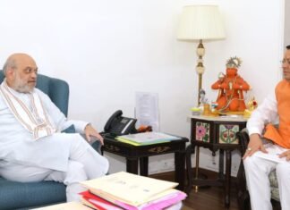 New Delhi:-केंद्रीय गृह मंत्री अमित शाह से सीएम धामी ने की भेंट,साइबर सेंटर ऑफ एक्सीलेंस की स्थापना के लिए केंद्र से किया 63.60 करोड़ का अनुरोध