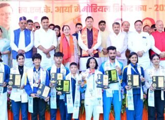 Nainital:-डीएसए मैदान में आयोजित भव्य कार्यक्रम में शामिल हुए सीएम धामी कहा-देवभूमि अब खेल भूमि के रूप में सशक्त रूप से उभर रही है