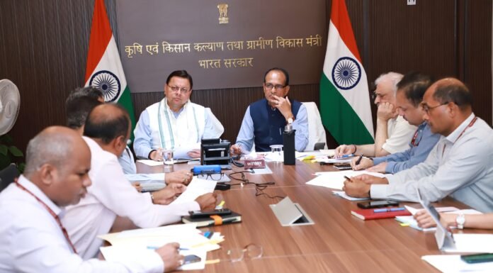 New Delhi:-केंद्रीय कृषि एवं ग्रामीण विकास मंत्री से मिले सीएम धामी-राज्य में कृषि से सम्बधित विभिन्न योजनाओं के क्रियान्वयन में विशेष सहयोग का किया अनुरोध