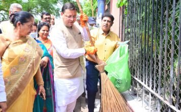 Haridwar:-मुख्यमंत्री पुष्कर सिंह धामी ने ‘एक पेड़ मां के नाम अभियान’ के तहत किया पौधारोपण