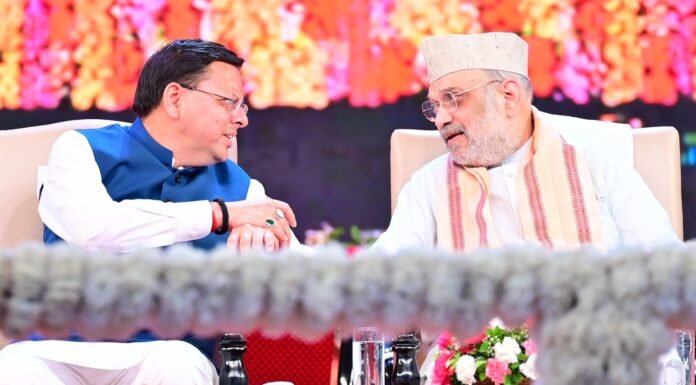 Udham Singh Nagar:-केंद्रीय गृह मंत्री अमित शाह उत्तराखंड में हो रही निवेश पर थपथपाई सीएम धामी की पीठ,नीतियों का किया जमकर प्रचार,व्यवस्थाओं को खूब सराहा