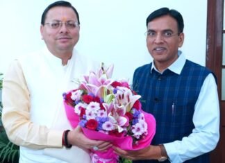 New Delhi:-केंद्रीय खेल मंत्री डॉ.मनसुख मांडविया मिले सीएम धामी,राज्य में खेलों के व्यापक विकास,उच्च स्तरीय खेल अवस्थापना के निर्माण तथा खिलाड़ियों को विश्वस्तरीय प्रशिक्षण एवं सुविधाएं उपलब्ध कराने पर की चर्चा