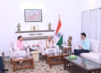 CM Dhami Delhi Visit:-केंद्रीय विद्युत मंत्री मनोहर लाल खट्टर से सीएम धामी ने की भेंट,राज्य के लिए कई महत्वपूर्ण विषयों पर की चर्चा