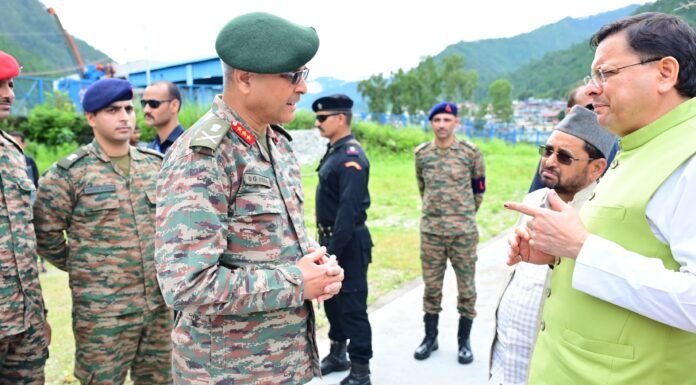 Dharali Cloudburst News:-केंद्र और राज्य सरकार ने राहत-बचाव अभियान में झौंकी ताकत,सीएम पुष्कर सिंह धामी पहुंचे ग्राउंड जीरो पर