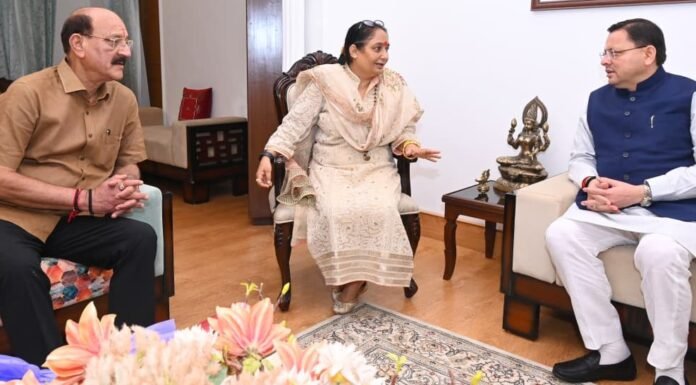 Dehradun:-मुख्यमंत्री पुष्कर धामी एवं संसदीय कार्य मंत्री सुबोध उनियाल ने की विधानसभा अध्यक्ष से शिष्टाचार भेंट,मानसून सत्र को लेकर की विस्तृत चर्चा