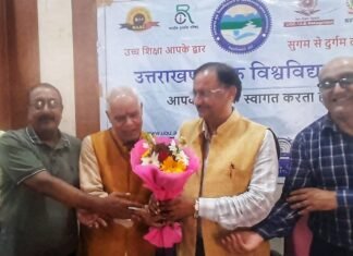 Rishikesh:-उत्तराखंड मुक्त विश्वविद्यालय के कुलपति पहुँचे ऋषिकेश,उच्च शिक्षा आपके द्वार,सुगम से दुर्गम तक के प्रचार-प्रसार कार्यक्रम के तहत छात्र-छात्राओं के साथ विचार किए साझा