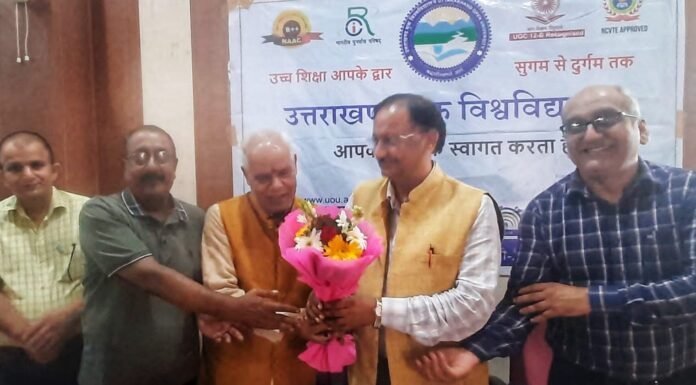 Rishikesh:-उत्तराखंड मुक्त विश्वविद्यालय के कुलपति पहुँचे ऋषिकेश,उच्च शिक्षा आपके द्वार,सुगम से दुर्गम तक के प्रचार-प्रसार कार्यक्रम के तहत छात्र-छात्राओं के साथ विचार किए साझा