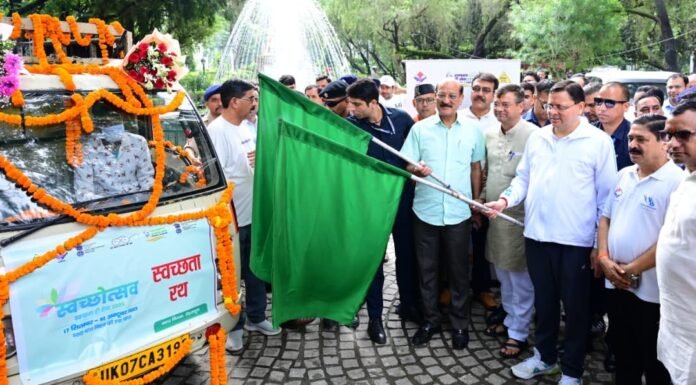 Uttarakhand:-प्रधानमंत्री नरेंद्र मोदी के जन्मदिवस पर सीएम धामी ने किया स्वच्छ उत्सव-2025कार्यक्रम का शुभारंभ
