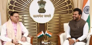 New Delhi:-केंद्रीय नागरिक उड्डयन मंत्री से मिले सीएम धामी उत्तराखण्ड में हवाई सेवाओं के विस्तार पर की चर्चा