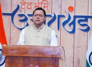 Dehradun:-मुख्यमंत्री पुष्कर धामी ने वर्चुअल किया,केंद्रीय सड़क अवसंरचना निधि के अंतर्गत जनपद ऊधमसिंह नगर के कई मोटर मार्गों के पुनर्निर्माण एवं चौड़ीकरण व सुदृढ़ीकरण कार्य का शिलान्यास