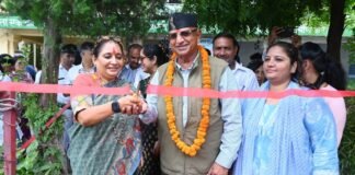 Kotdwar:-विधानसभा अध्यक्ष एवं कोटद्वार विधायक ऋतु खण्डूडी ने कोटद्वार में किया सार्वजनिक व्यायाम शाला का शुभारंभ